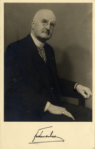 104615 Portret van mr. Joachimus Pieter Fockema Andreae, geboren 30 juli 1879, burgemeester van Utrecht (1914-1933), ...